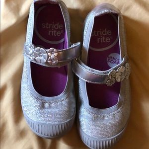 Girls stride rite mary jane style sneakers.